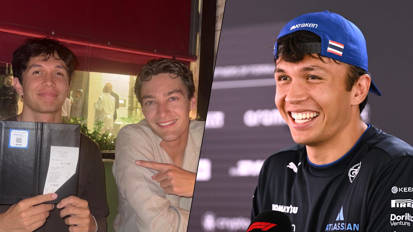 'He ordered the most expensive thing on the menu' – Albon reveals how his compensatory Monaco dinner with Russell panned out